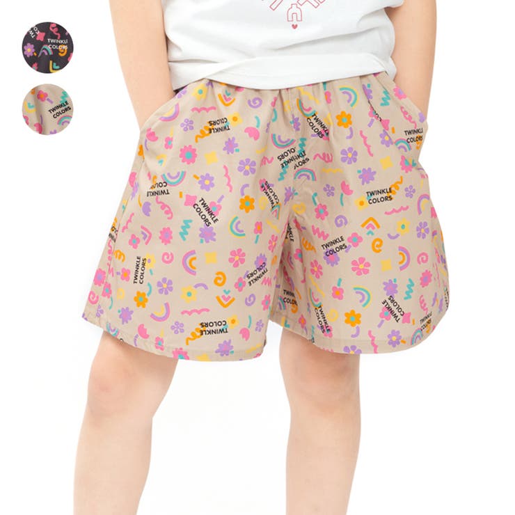 【WEB限定】お花ロゴ柄ショートパンツ | こどもの森e-shop | 詳細画像1 