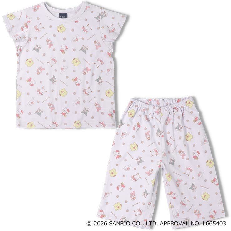 サンリオキャラクター総柄半袖パジャマ | こどもの森e-shop | 詳細画像2 