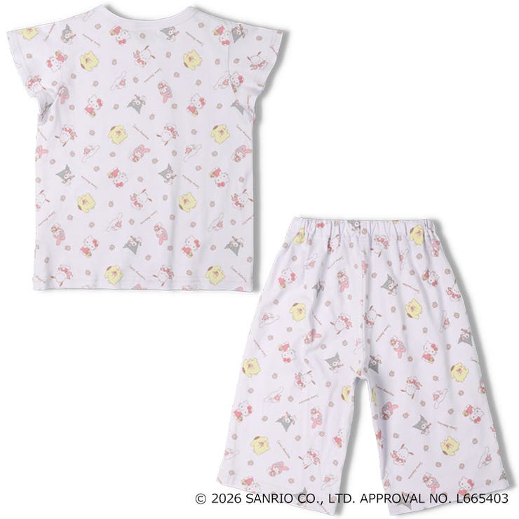 サンリオキャラクター総柄半袖パジャマ | こどもの森e-shop | 詳細画像3 