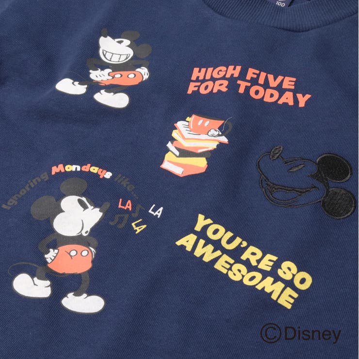 ミッキーマウス/プリント刺繍裏毛トレーナー | こどもの森e-shop | 詳細画像4 