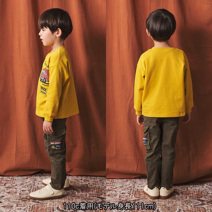 働く車刺繍入りツイル長パンツ | こどもの森e-shop | 詳細画像13 