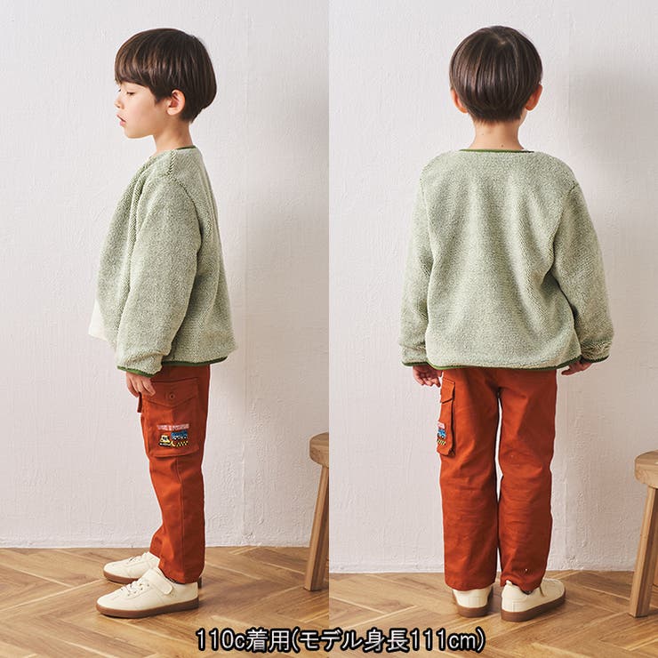 働く車刺繍入りツイル長パンツ | こどもの森e-shop | 詳細画像17 