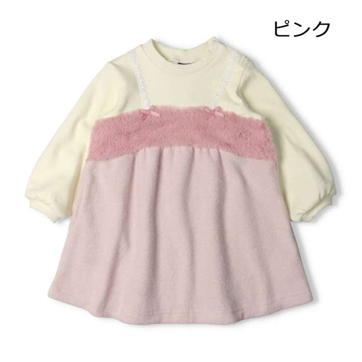 重ね着風ブークレー裏起毛ワンピース | こどもの森e-shop | 詳細画像3 