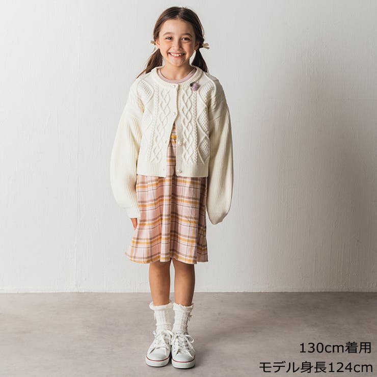 チェック柄スカート切替ワンピース | こどもの森e-shop | 詳細画像12 