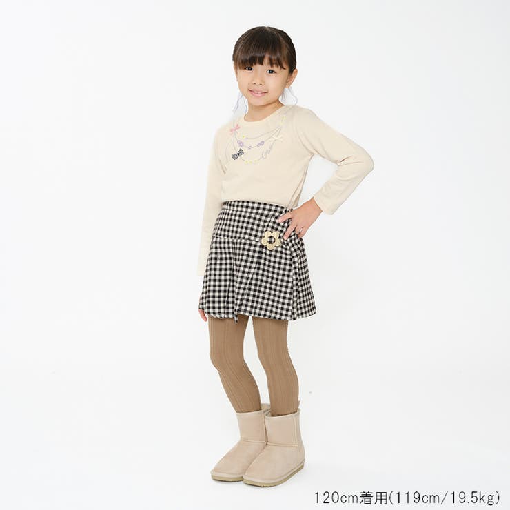 チェック・花柄プリーツキュロットパンツ 80cm～130cm N63101 | こどもの森e-shop | 詳細画像13 