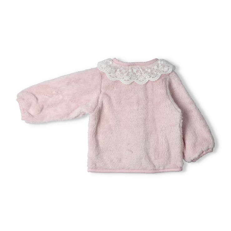 子供服 crescent レース衿ボアジャケットカーディガン | こどもの森e-shop | 詳細画像4 