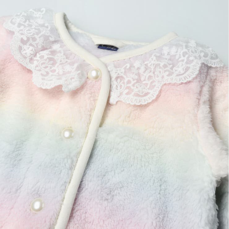 子供服 crescent レース衿ボアジャケットカーディガン | こどもの森e-shop | 詳細画像5 