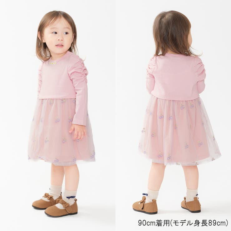 花柄チュールスカート長袖ワンピース | こどもの森e-shop | 詳細画像11 