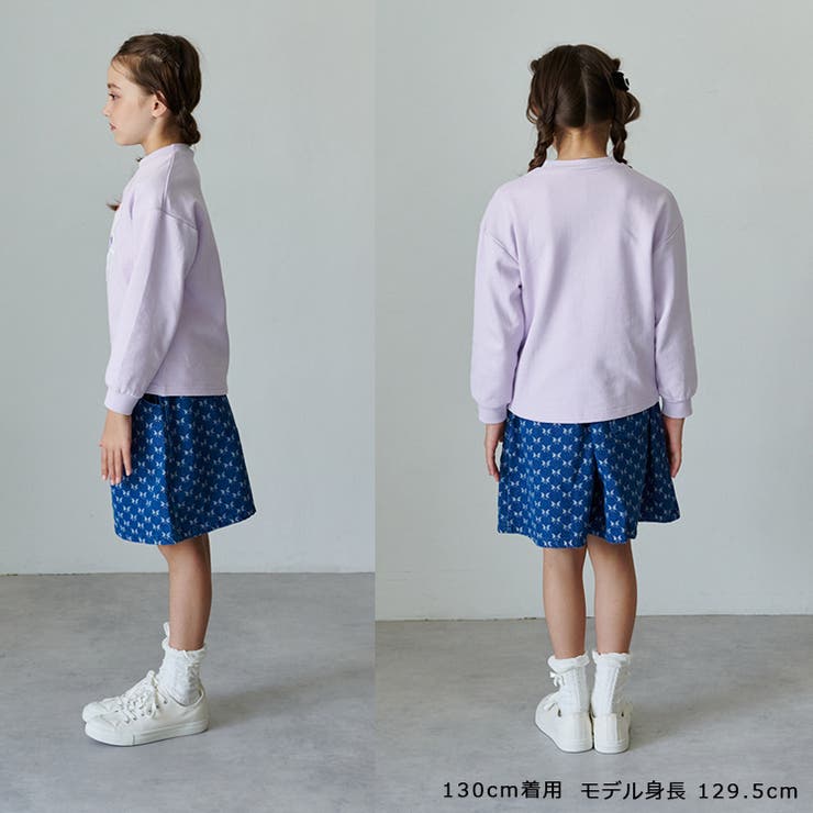 リボンデザイン裏毛トレーナー | こどもの森e-shop | 詳細画像9 