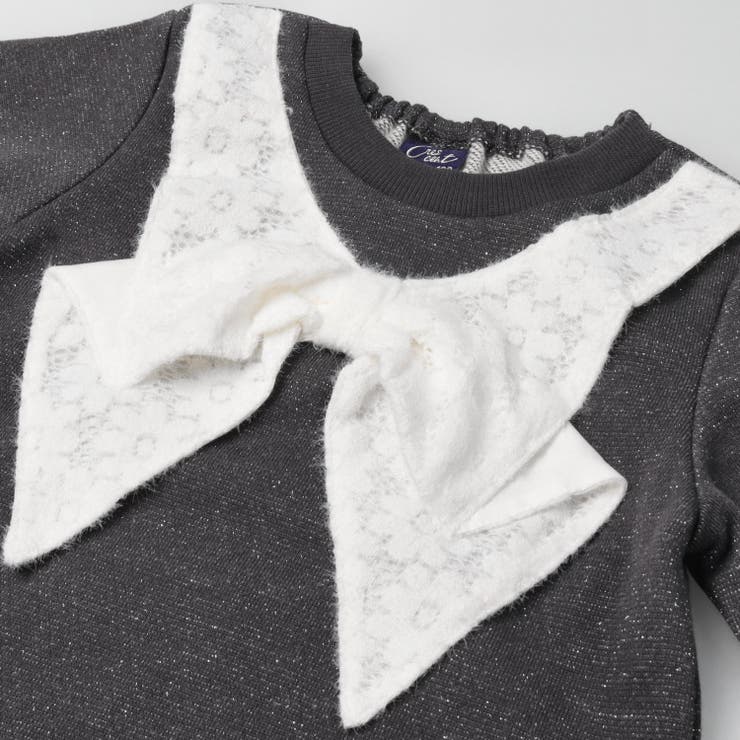 リボンデザインラメ裏毛トレーナー | こどもの森e-shop | 詳細画像6 