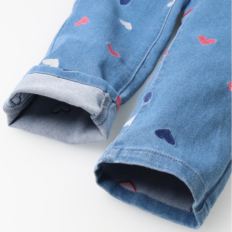 お花・ハート総柄刺繍デニムパンツ | こどもの森e-shop | 詳細画像8 