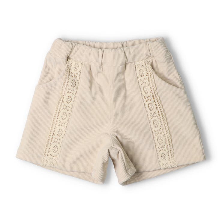 オフホワイト | 裏起毛ニットコールショートパンツ | こどもの森e-shop