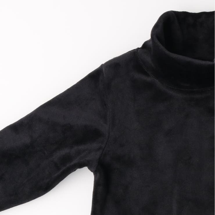 crescent ハイネック無地ベロアTシャツ ロンT [品番：MTIK0004237]｜こどもの森e-shop（コドモノモリイーショップ）のキッズファッション通販｜SHOPLIST（ショップリスト）