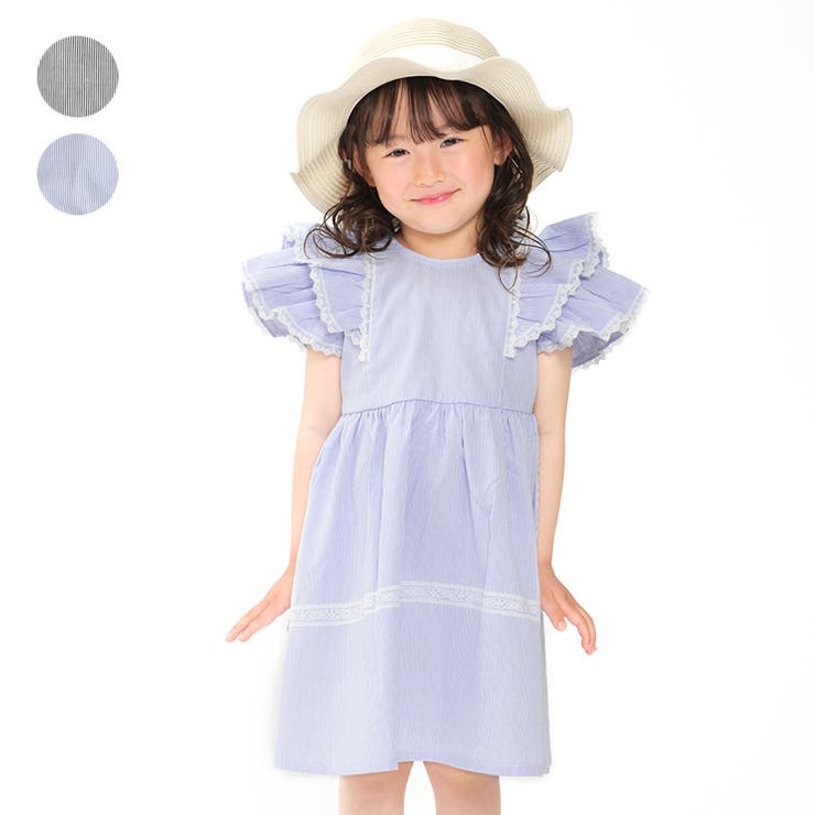 【WEB限定】コードレーンレース使いワンピース | こどもの森e-shop | 詳細画像1 