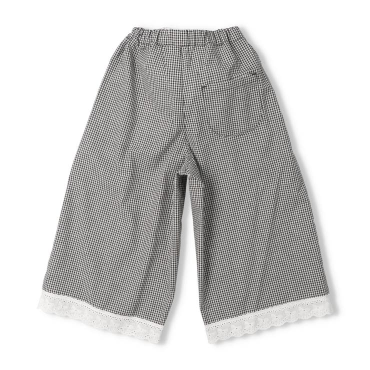 【WEB限定】チェック・デニムワイドパンツ | こどもの森e-shop | 詳細画像2 