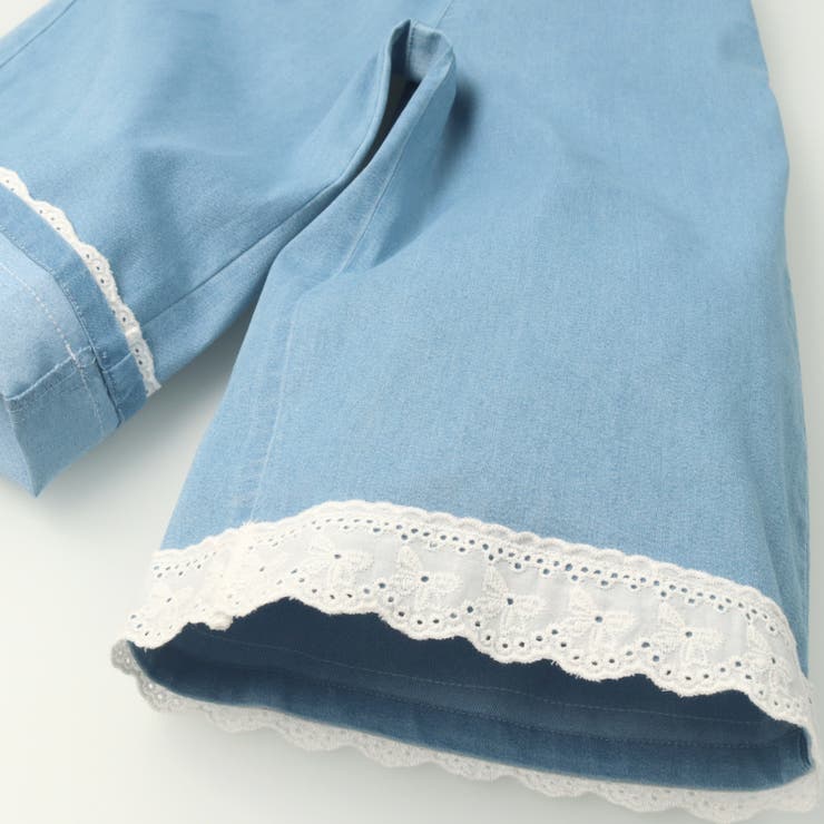 【WEB限定】チェック・デニムワイドパンツ | こどもの森e-shop | 詳細画像6 