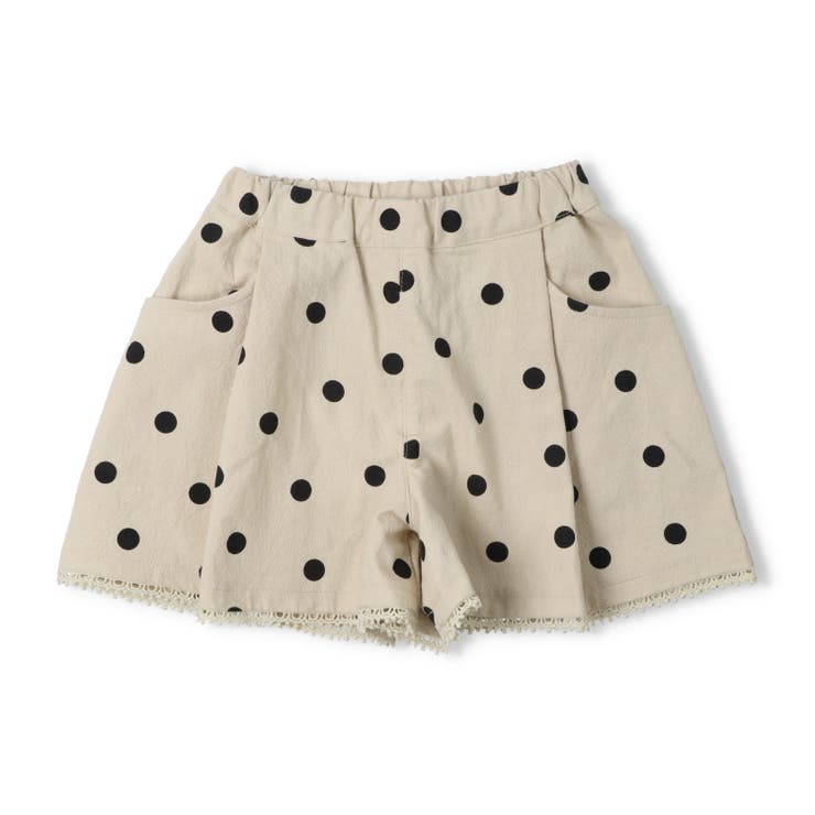 ベージュ | 【WEB限定】ドット柄ショートパンツ | こどもの森e-shop