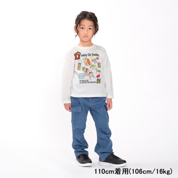 【子供服】DaddyOhDaddy(ダディオダディ)日本製アウトドアプリントTシャツ90cm～130cmV12808