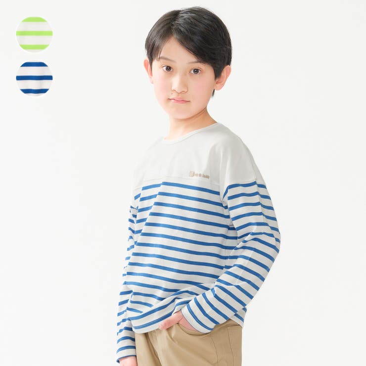 ボーダー長袖Ｔシャツ・ロンT | こどもの森e-shop | 詳細画像1 