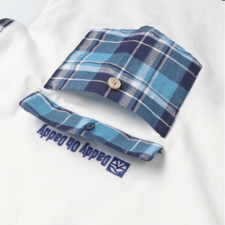 子供服DaddyOhDaddy(ダディオダディ)チェック柄切替長袖Ｔシャツ140cm～160cmV1480
