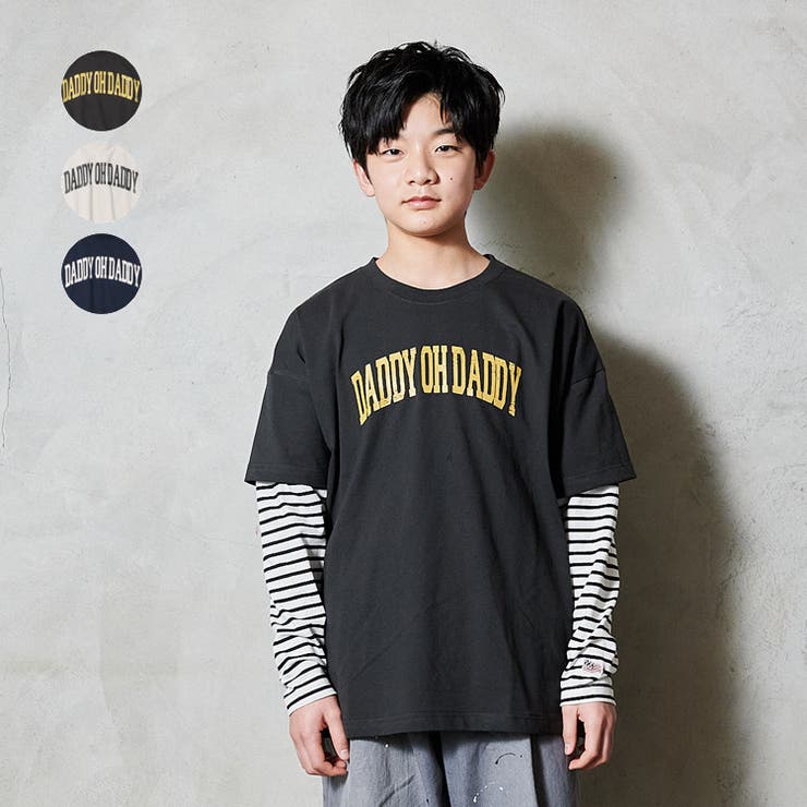 【WEB限定】ロゴプリント重ね着風長袖Ｔシャツ | こどもの森e-shop | 詳細画像1 