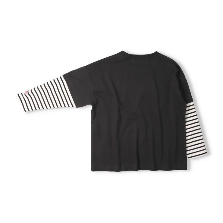 【WEB限定】ロゴプリント重ね着風長袖Ｔシャツ | こどもの森e-shop | 詳細画像2 