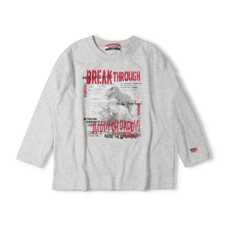 グレー | 恐竜プリント長袖Ｔシャツ | こどもの森e-shop