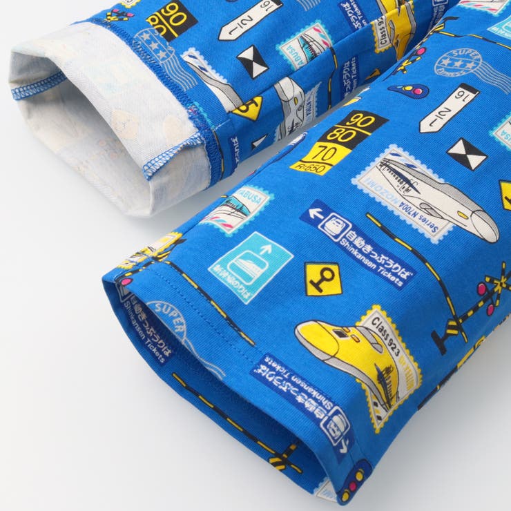 JR新幹線電車総柄長袖パジャマ | こどもの森e-shop | 詳細画像8 