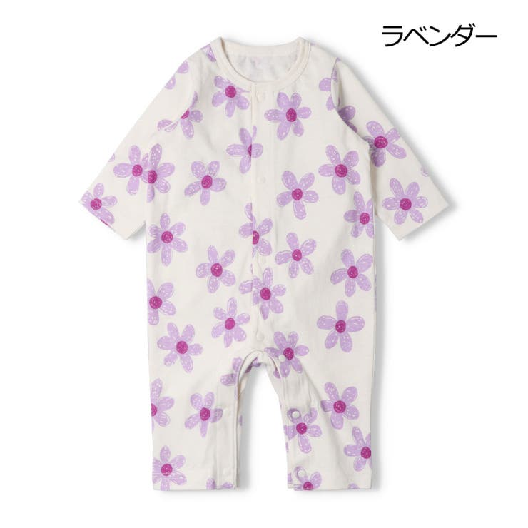 お花柄長袖ロンパース | こどもの森e-shop | 詳細画像2 