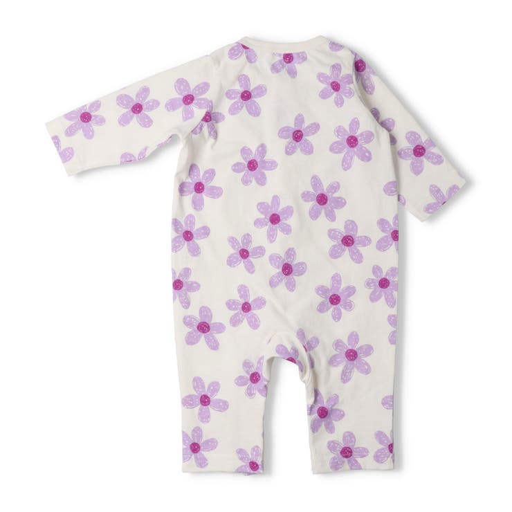 お花柄長袖ロンパース | こどもの森e-shop | 詳細画像4 