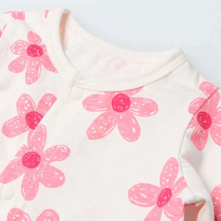 お花柄長袖ロンパース | こどもの森e-shop | 詳細画像6 
