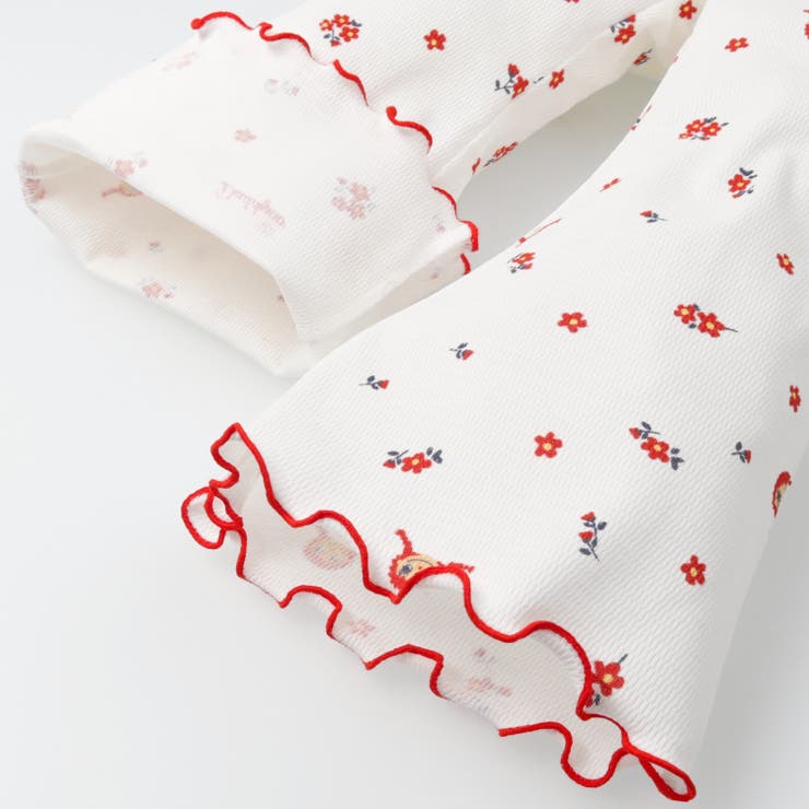 日本製ダディコ総柄ワッフルフレアロングパンツ | こどもの森e-shop | 詳細画像4 