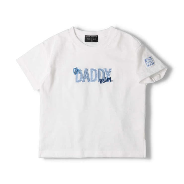 【子供服】DaddyOhDaddy(ダディオダディ)日本製ロゴアップリケ刺繍半袖Tシャツ90cm～130cmV32818