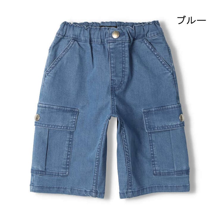 【子供服】DaddyOhDaddy(ダディオダディ)ストレッチデニム6分丈ハーフパンツ90cm～130cmV33102