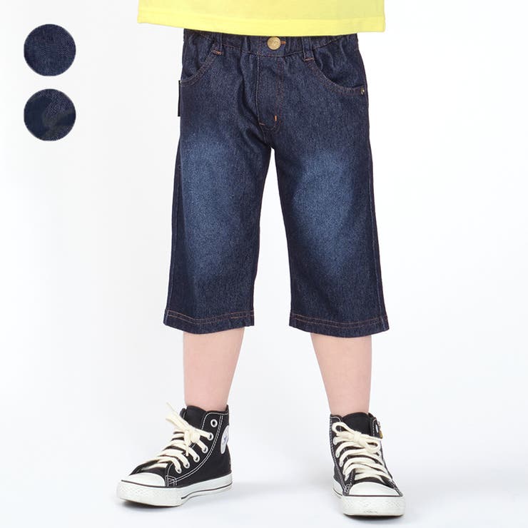 無地・迷彩柄デニムニットハーフパンツ 90cm～130cm V33108 | こどもの森e-shop | 詳細画像1 