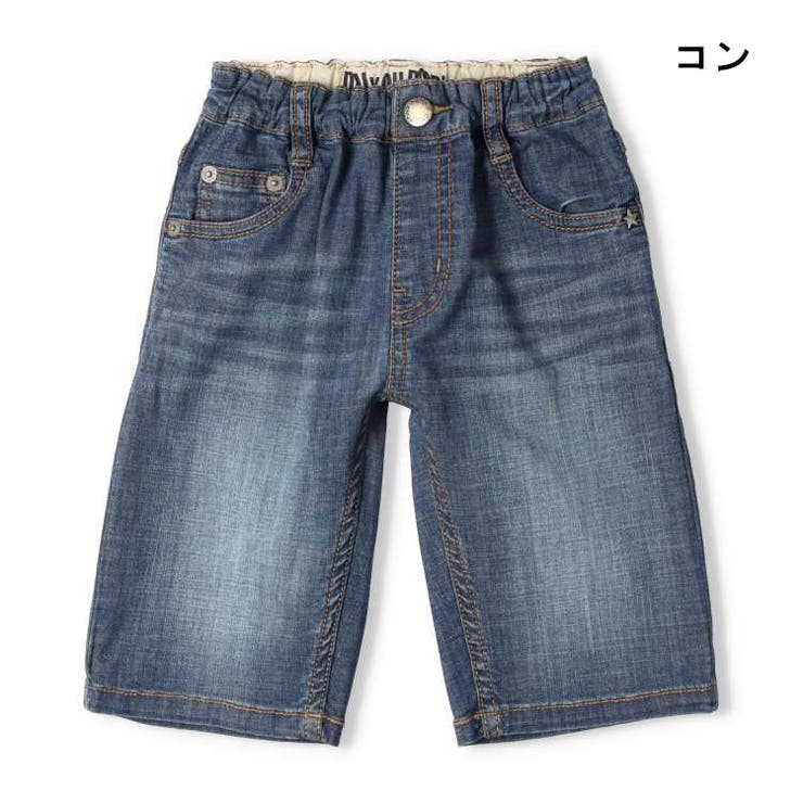 【子供服】DaddyOhDaddy(ダディオダディ)ストレッチデニム6分丈ハーフパンツ90cm～130cmV33114