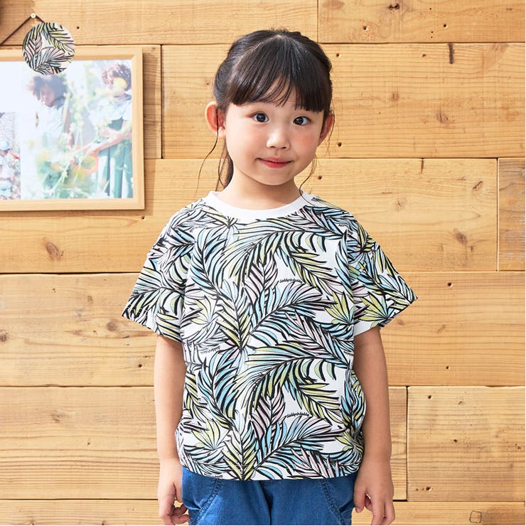 日本製ボタニカルプリント半袖Ｔシャツ | こどもの森e-shop | 詳細画像1 
