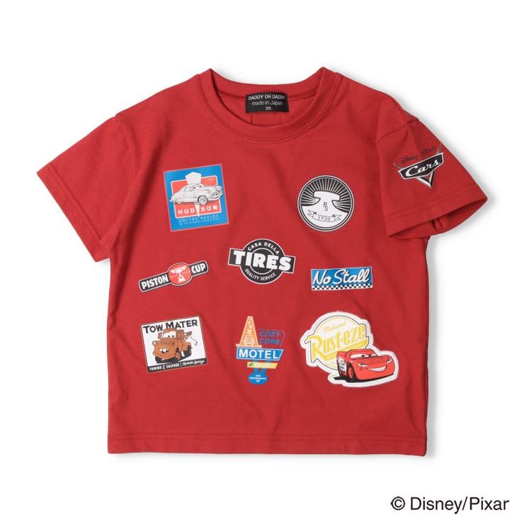 子供服DaddyOhDaddy(ダディオダディ)カーズ/ワッペン風プリント半袖Ｔシャツ90cm～140cmV3485