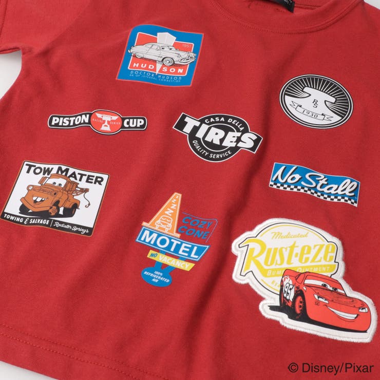 子供服DaddyOhDaddy(ダディオダディ)カーズ/ワッペン風プリント半袖Ｔシャツ90cm～140cmV3485