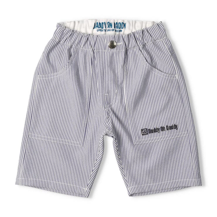 子供服DaddyOhDaddy(ダディオダディ)サッカーストライプ５分丈ハーフパンツ90cm～130cmV3511