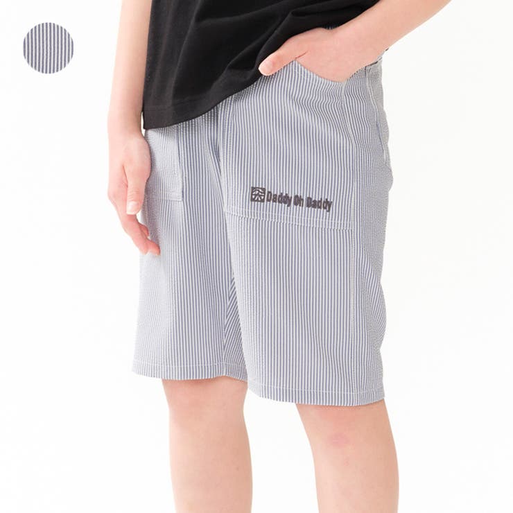 サッカーストライプ５分丈ハーフパンツ | こどもの森e-shop | 詳細画像1 