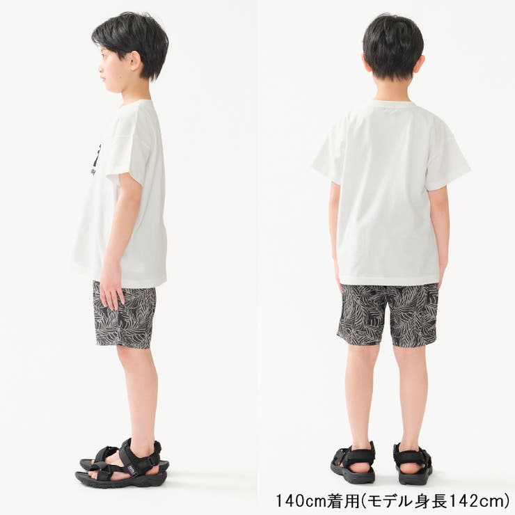 子供服DaddyOhDaddy(ダディオダディ)ボタニカル柄デニムハーフパンツ140cm～160cmV3511