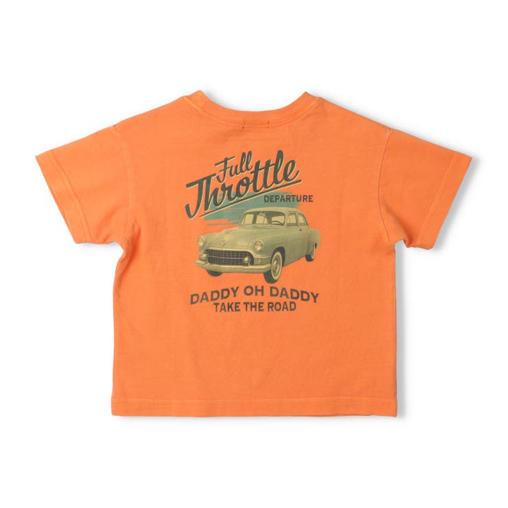ブルー | 車バックプリントＴシャツ | こどもの森e-shop