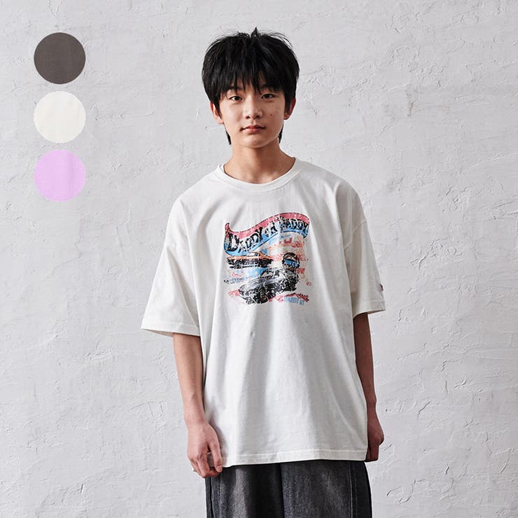 【WEB限定】車かすれプリントＴシャツ | こどもの森e-shop | 詳細画像1 