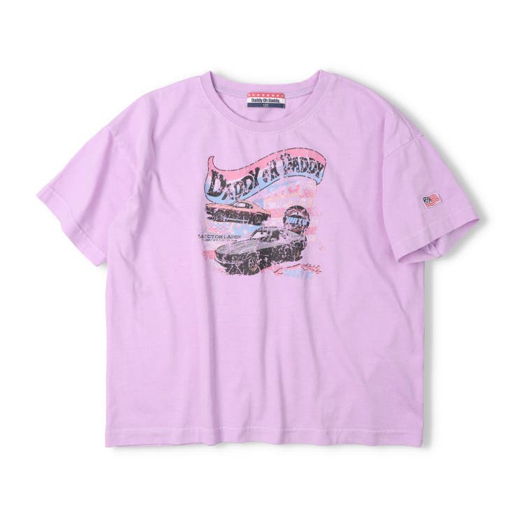 パープル | 【WEB限定】車かすれプリントＴシャツ | こどもの森e-shop