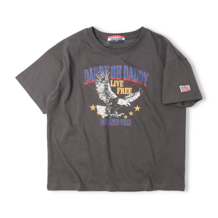 スミブラック | 【WEB限定】かすれプリントＴシャツ | こどもの森e-shop