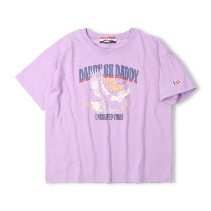 パープル | 【WEB限定】かすれプリントＴシャツ | こどもの森e-shop