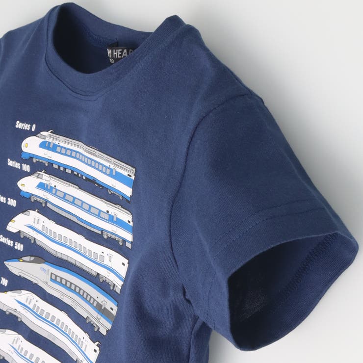 歴代新幹線電車プリント半袖Tシャツ | こどもの森e-shop | 詳細画像3 