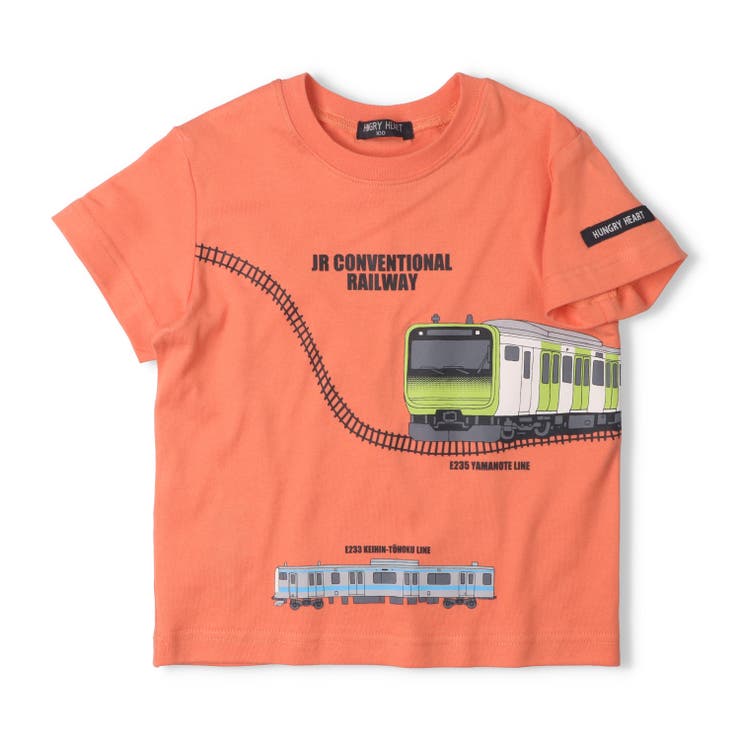 オレンジ | JR山手線京浜東北線電車プリントＴシャツ | こどもの森e-shop