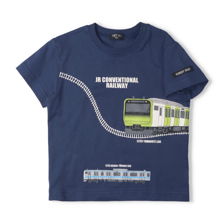ネイビー | JR山手線京浜東北線電車プリントＴシャツ | こどもの森e-shop